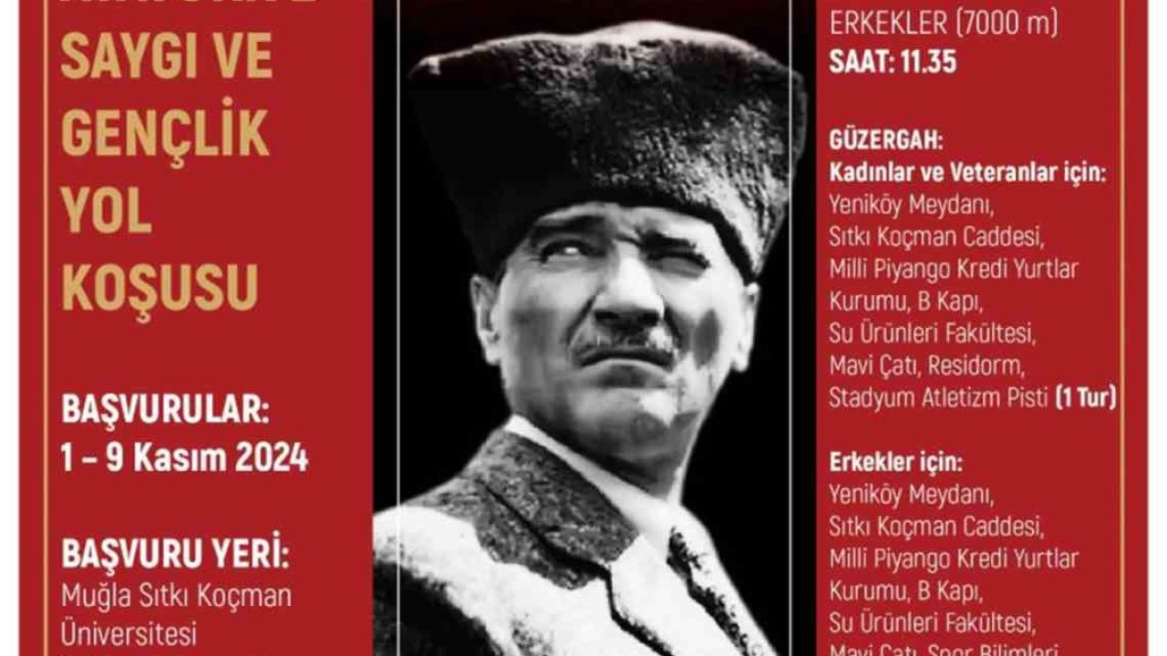 MSKÜ 31’inci Atatürk’e Saygı Gençlik Yol koşusu Pazar günü