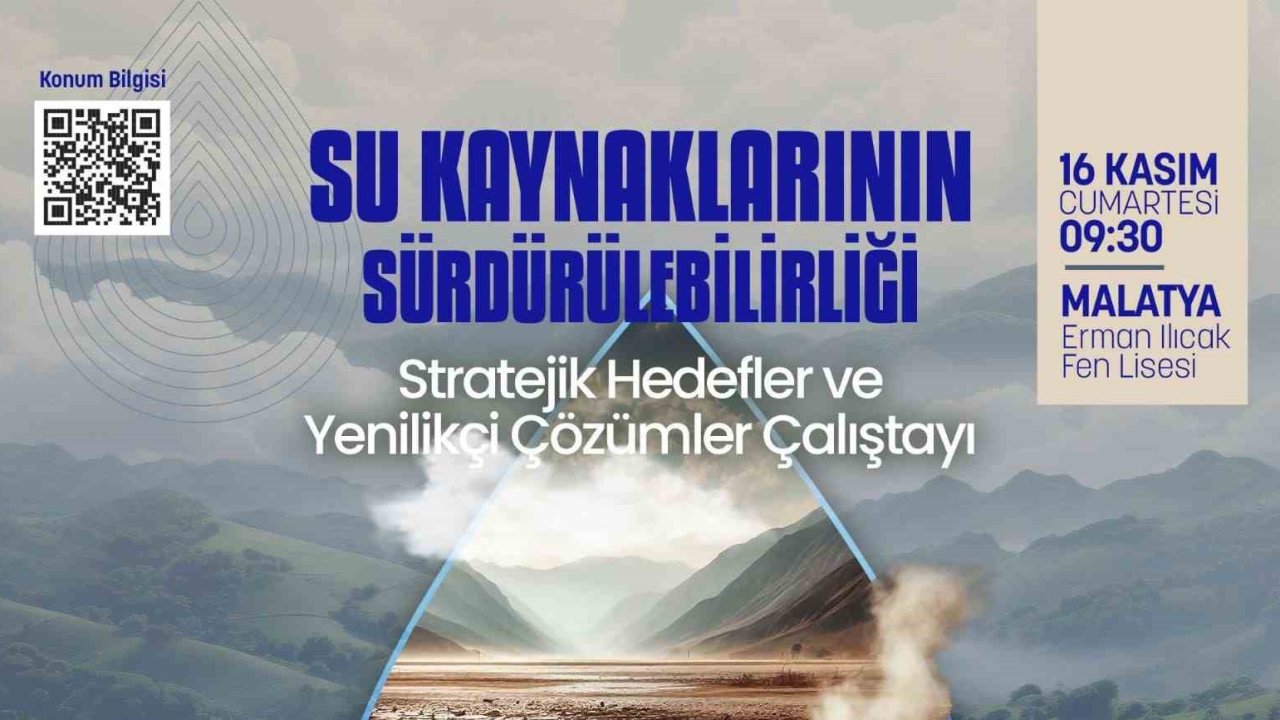 Malatya’da ’Su Kaynaklarının Sürdürülebilirliği’ çalıştayı düzenlenecek