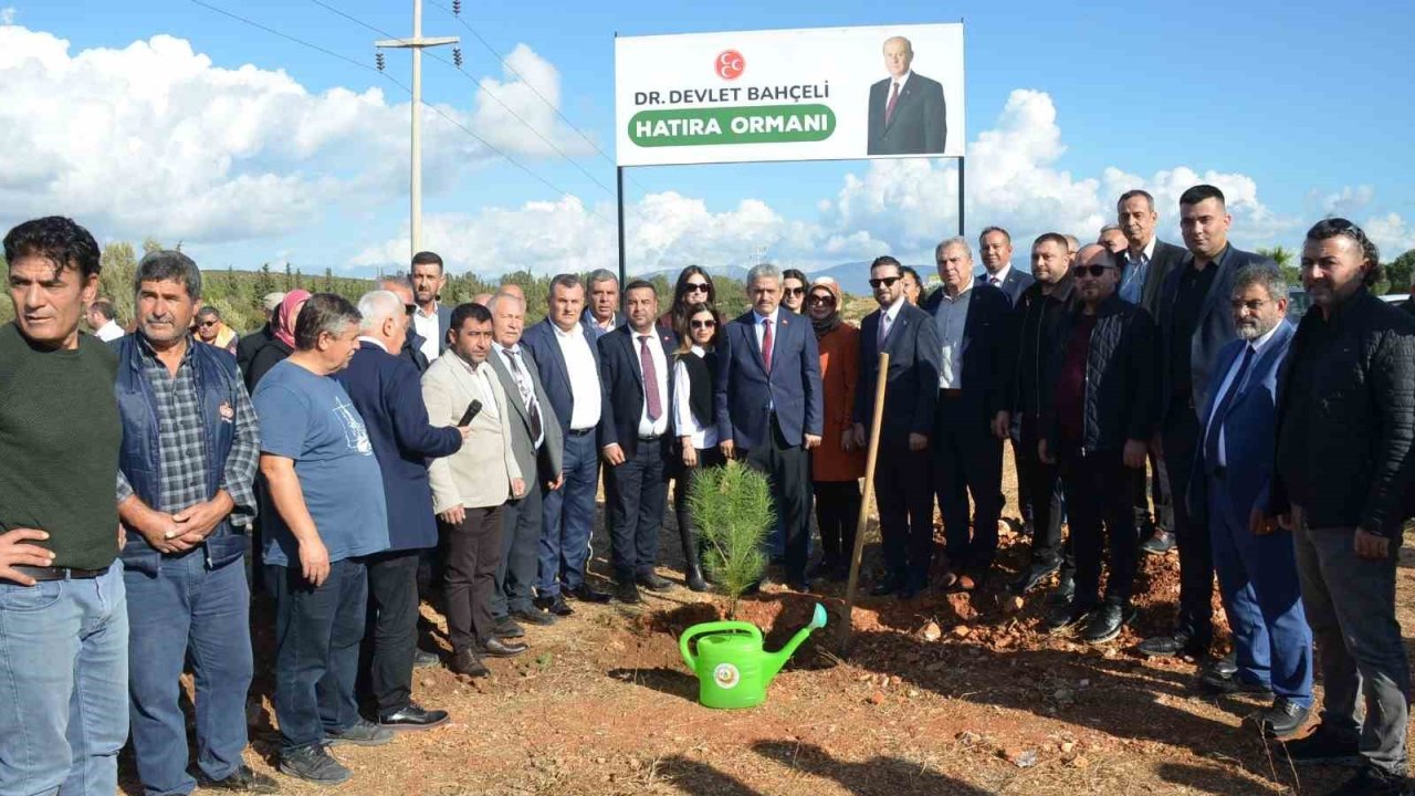 Didim’de ‘Devlet Bahçeli’ hatıra ormanı