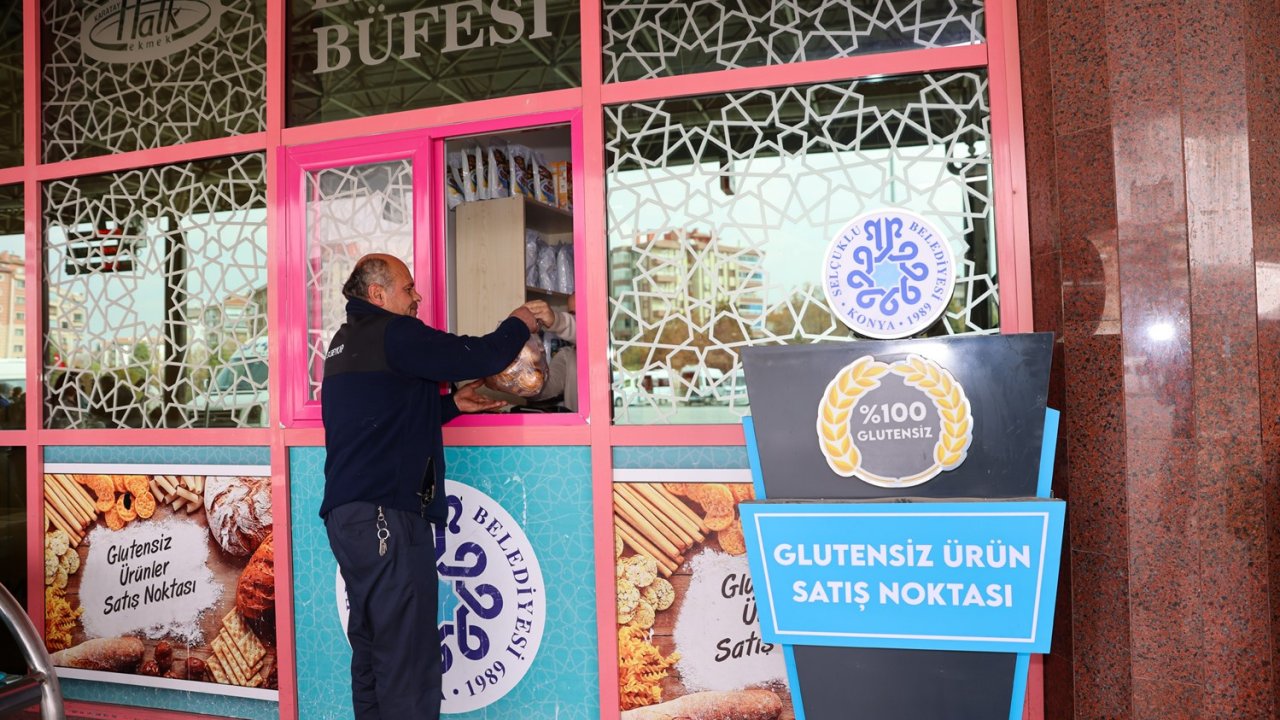 Selçuklu Belediyesi Glutensiz Satış Noktası çölyak hastalarının tercihi olmaya devam ediyor