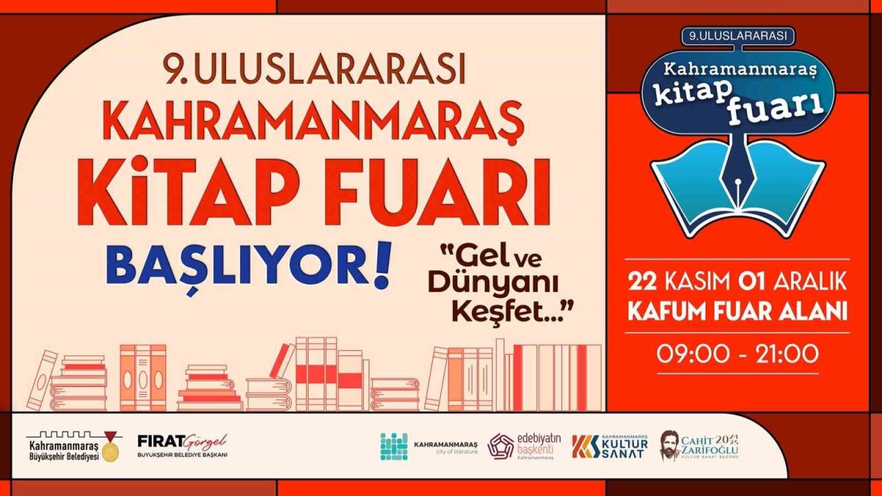 Anadolu’nun en büyük kitap fuarında edebiyat şöleni yaşanacak