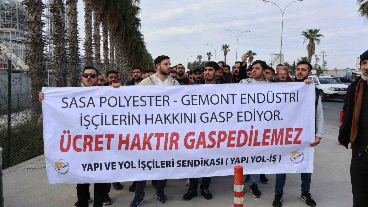 SASA’da gergin bekleyiş sürüyor, ücretlerini alamayan işçiler eyleme başladı