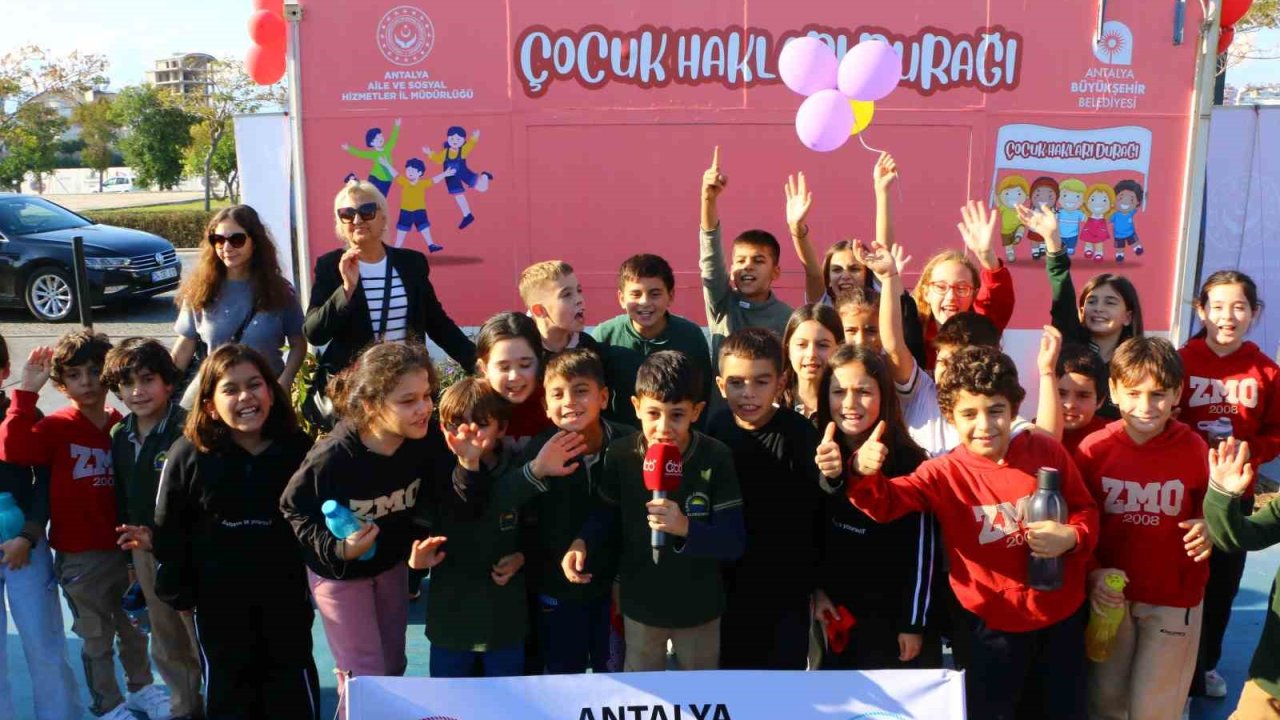 Antalya’nın ilk “Çocuk Hakları Durağı” açıldı