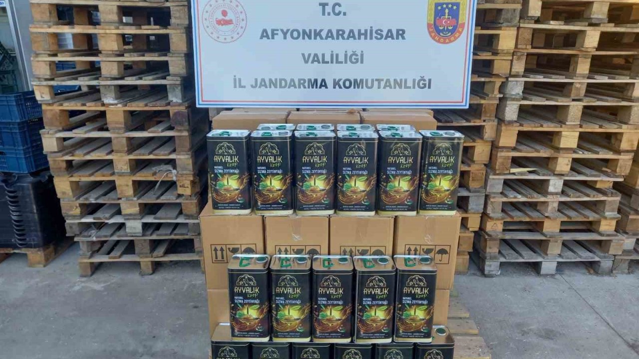 Jandarmadan sahte zeytin yağı baskını