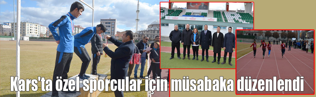 Kars'ta özel sporcular için müsabaka düzenlendi