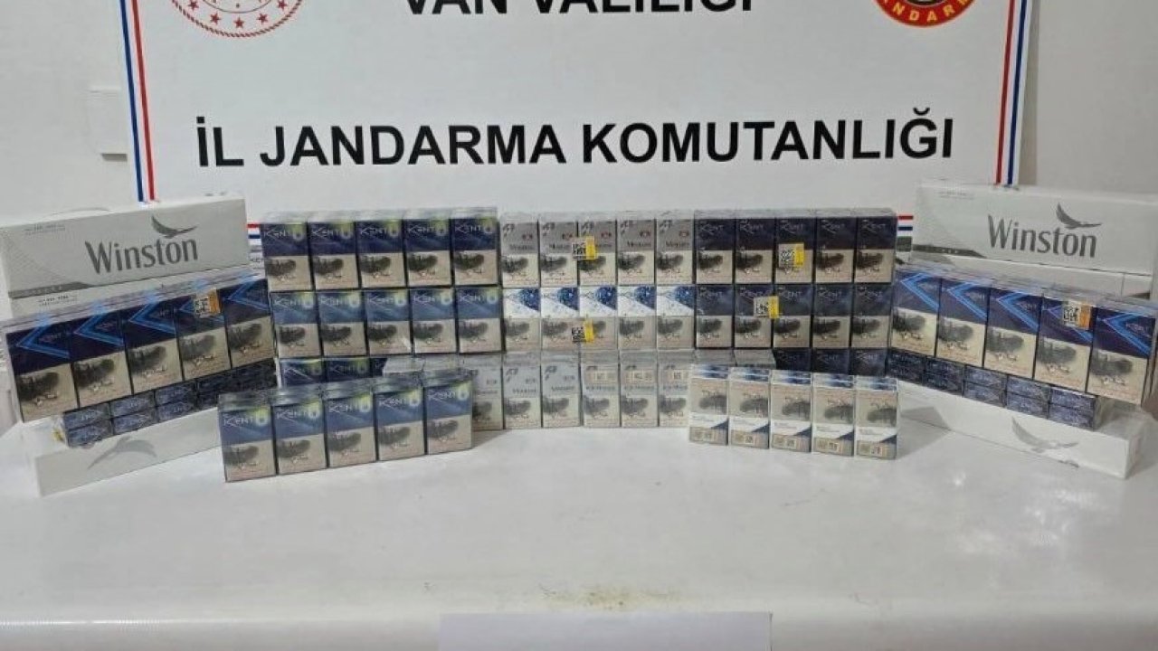 Van’da 860 paket kaçak sigara ele geçirildi