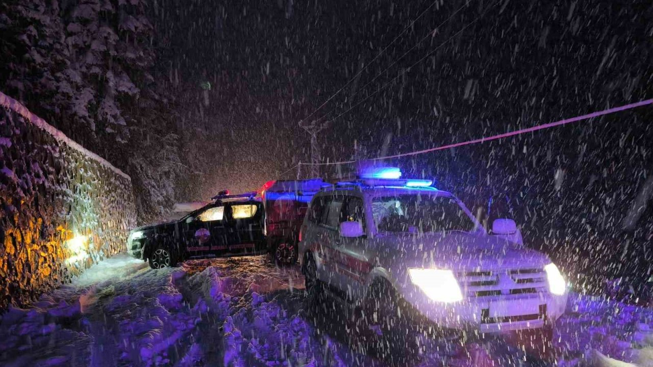 Rize’de karda kayan kamyonet dereye uçtu: 3 yaralı