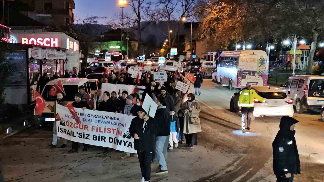 Sakarya’da Filistin’e destek yürüyüşü