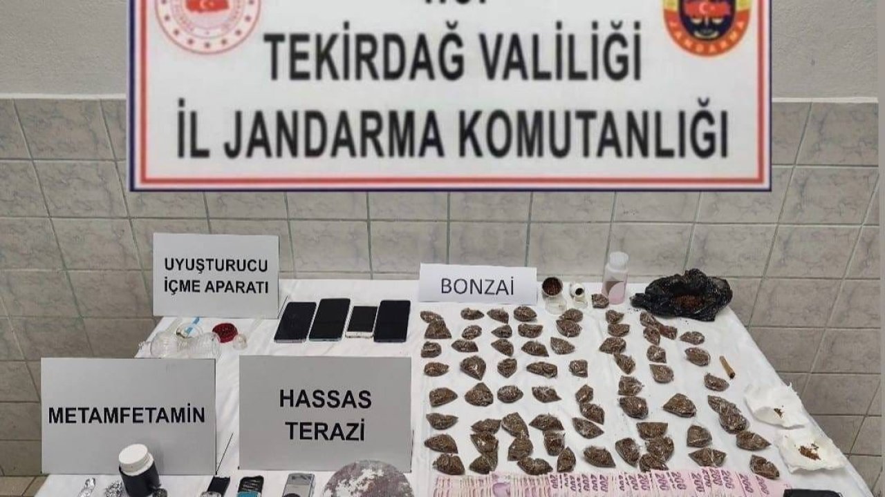 Tekirdağ’da uyuşturucu operasyonlarında çeşitli maddeler ele geçirildi