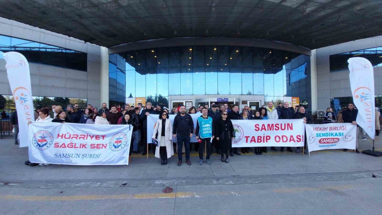 Samsun’da aile hekimlerinden basın açıklaması