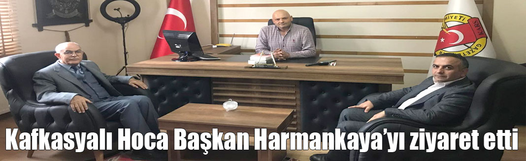 Prof. Dr. Ali Kafkasyalı Hoca'dan Başkan Harmankaya'ya  ziyaret