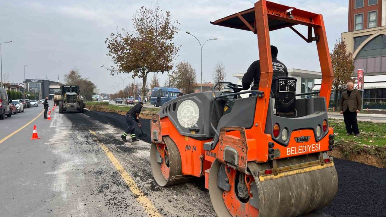 Serdivan’da yol çalışmaları sürüyor