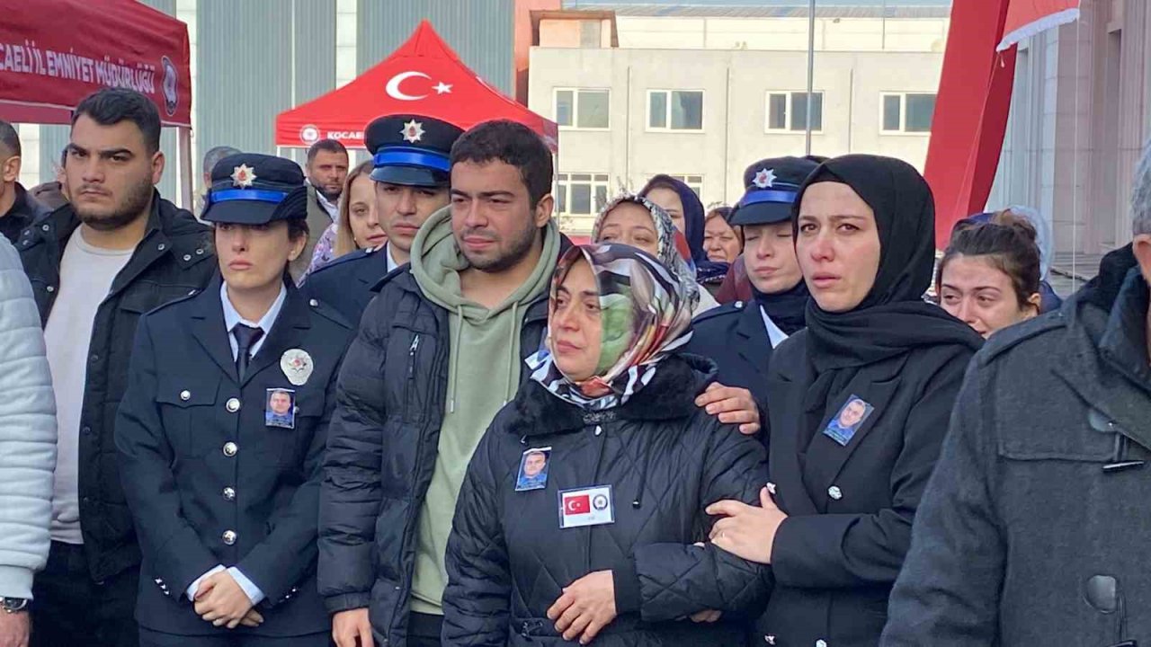 Hayatını kaybeden polis için tören düzenledi