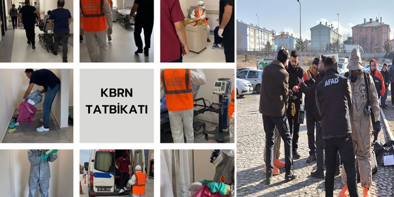 Kars'ta "KBRN" afetlerine karşı tatbikat gerçekleştirildi