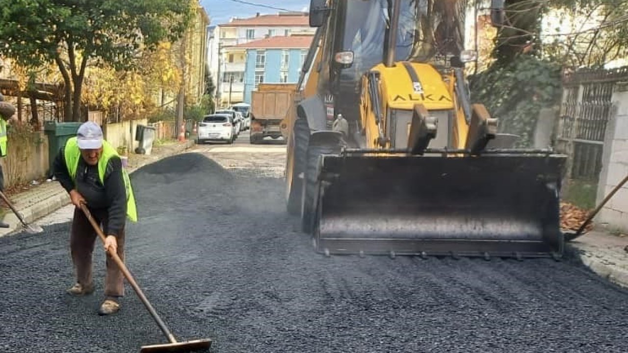 Körfez’de yollara bakım ve onarım çalışması yapılıyor