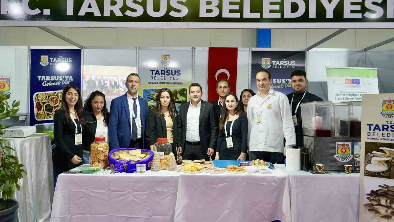 Mersin Tarım Fuarında Tarsus Belediyesi standına büyük ilgi