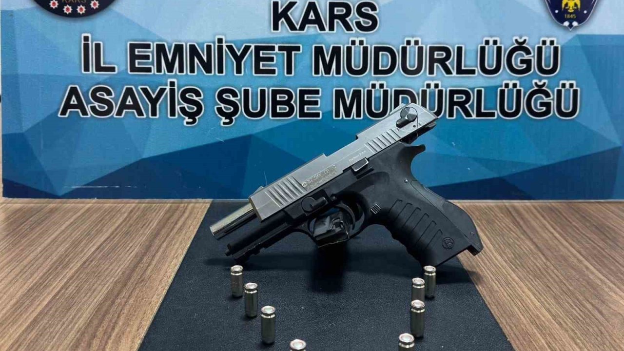 Kars’ta silah ele geçirildi