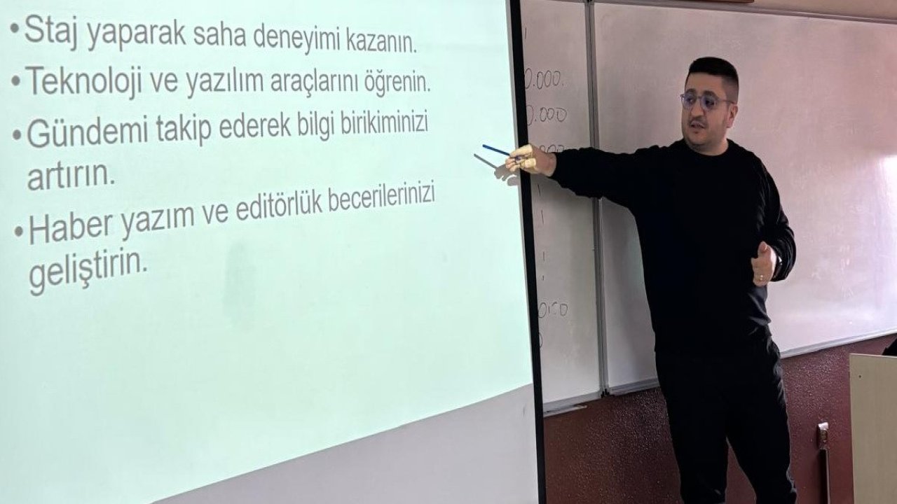 Ajans haberciliğinin perde arkası BEUN Meslek Yüksekokulu’nda anlatıldı