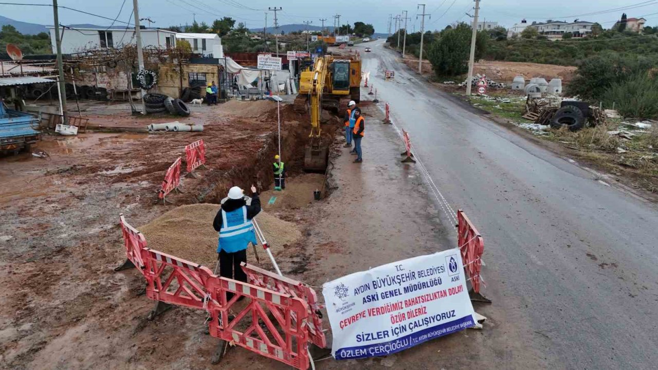 Aydın Büyükşehir Belediyesi Didim’de çalışmalarını hız kesmeden sürdürüyor