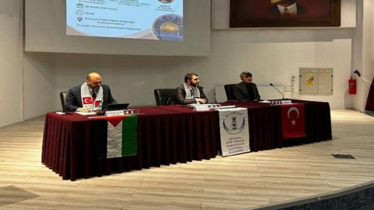 Kütahya’da "Gazze soykırımının ayak izleri" konulu panel