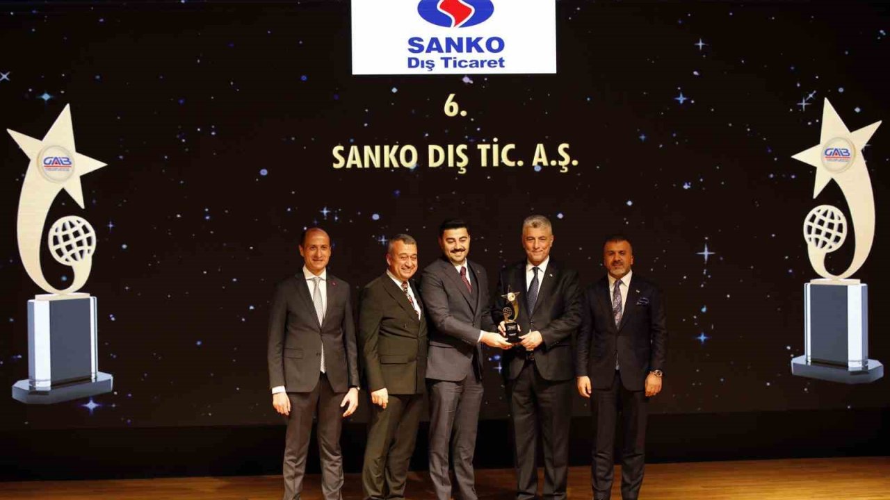 SANKO Dış Ticaret’e “ihracatın yıldızı” ödülü