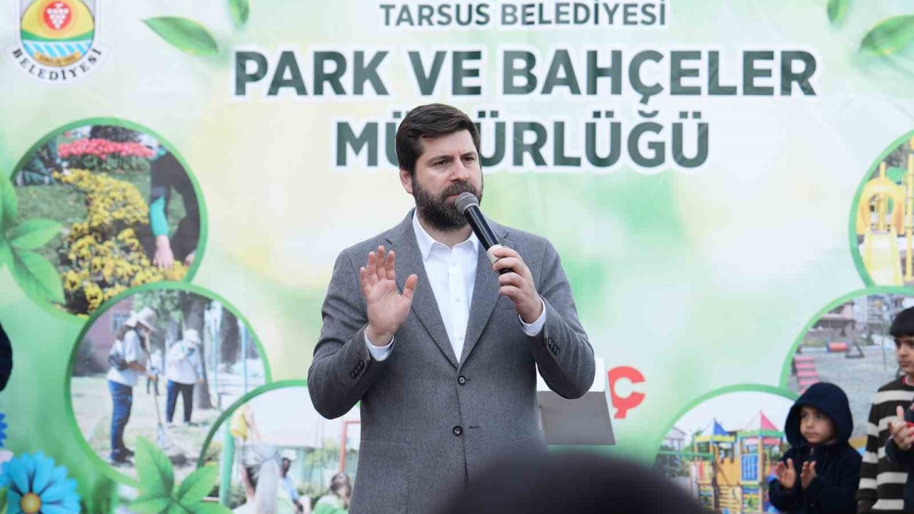 Tarsus Belediyesince yaptırılan Yaşar Kemal Parkı hizmete açıldı