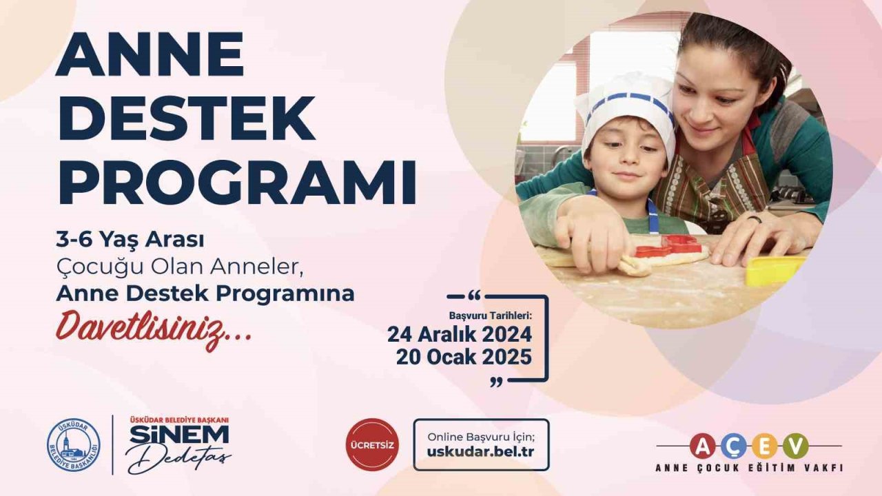 Üsküdar’da "Anne Destek Programı" başlıyor