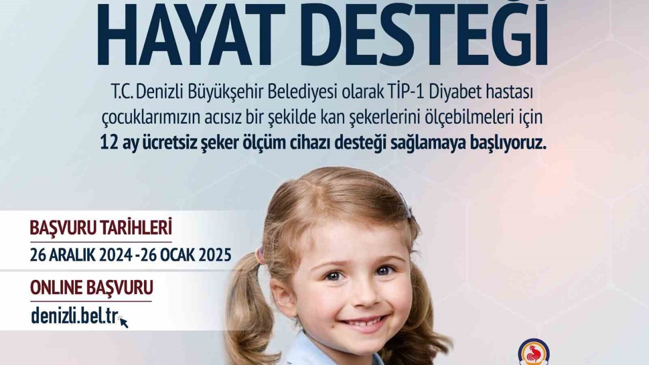 Denizli Büyükşehirden diyabetli çocuklara cihaz desteği