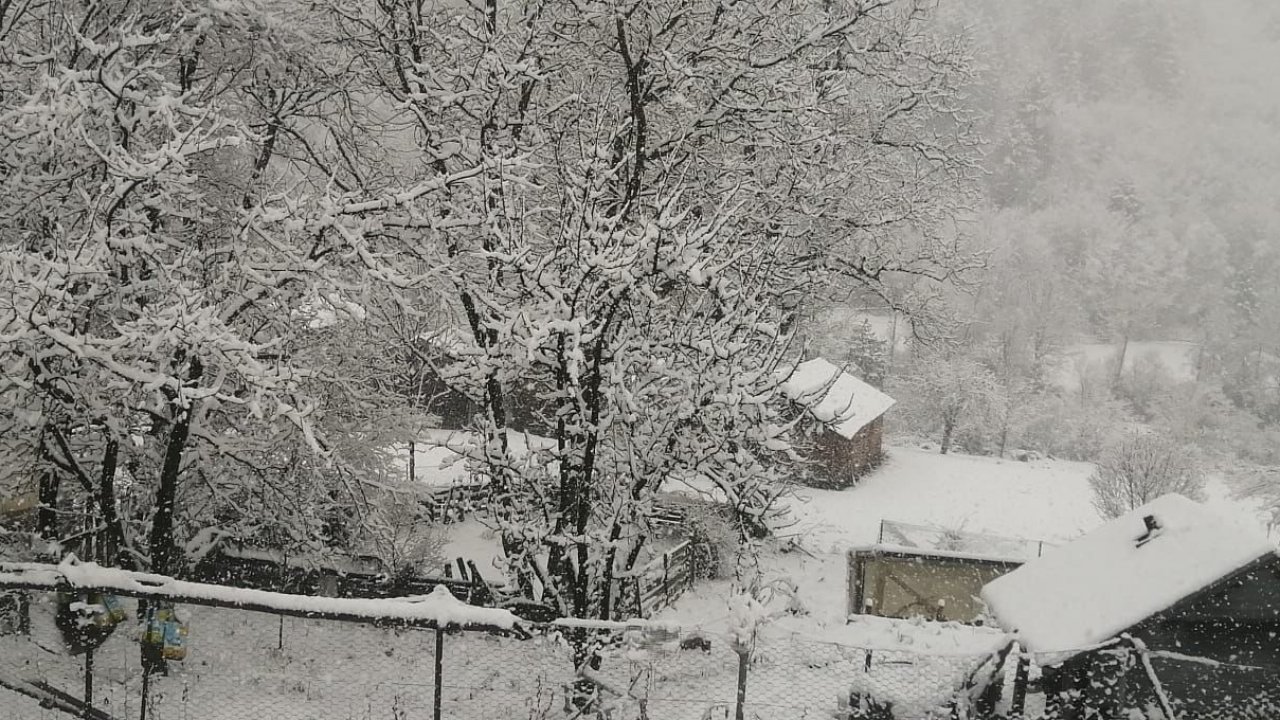 Kastamonu’da kar yağışı etkili oldu