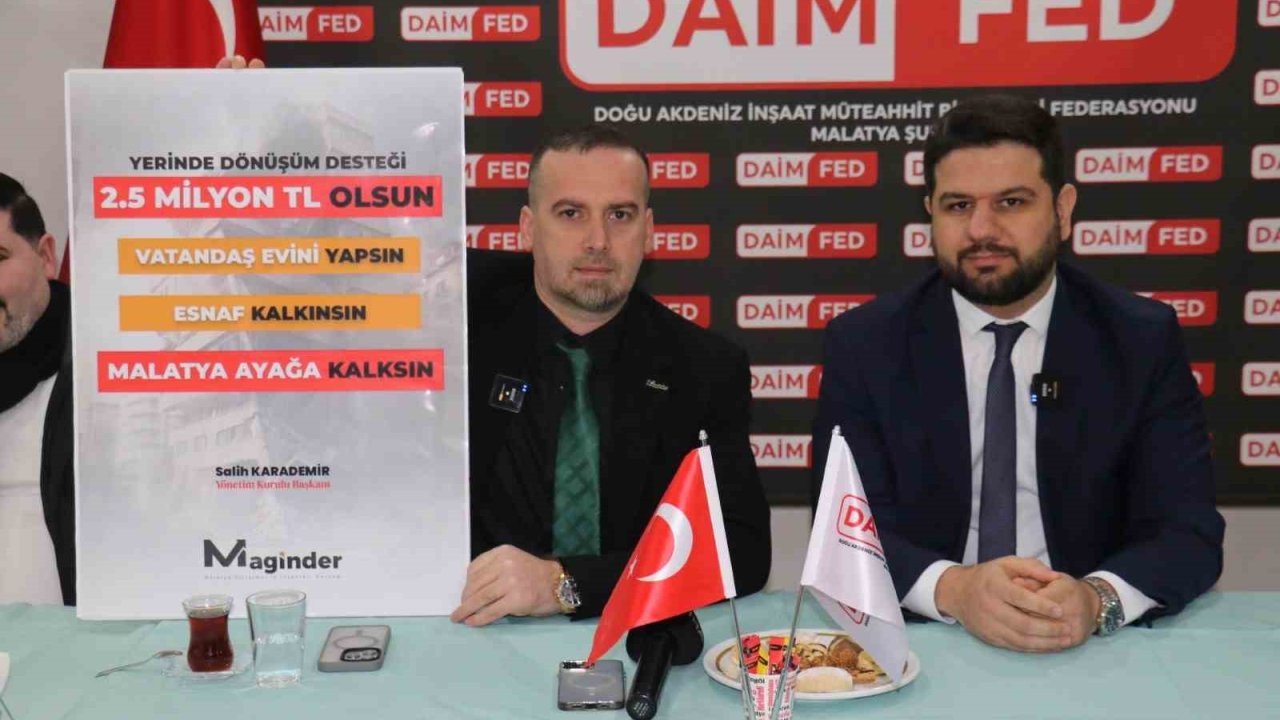 MAGİNDER Başkanı Karademir: "Yerel müteahhitler güçlendirilmeli"