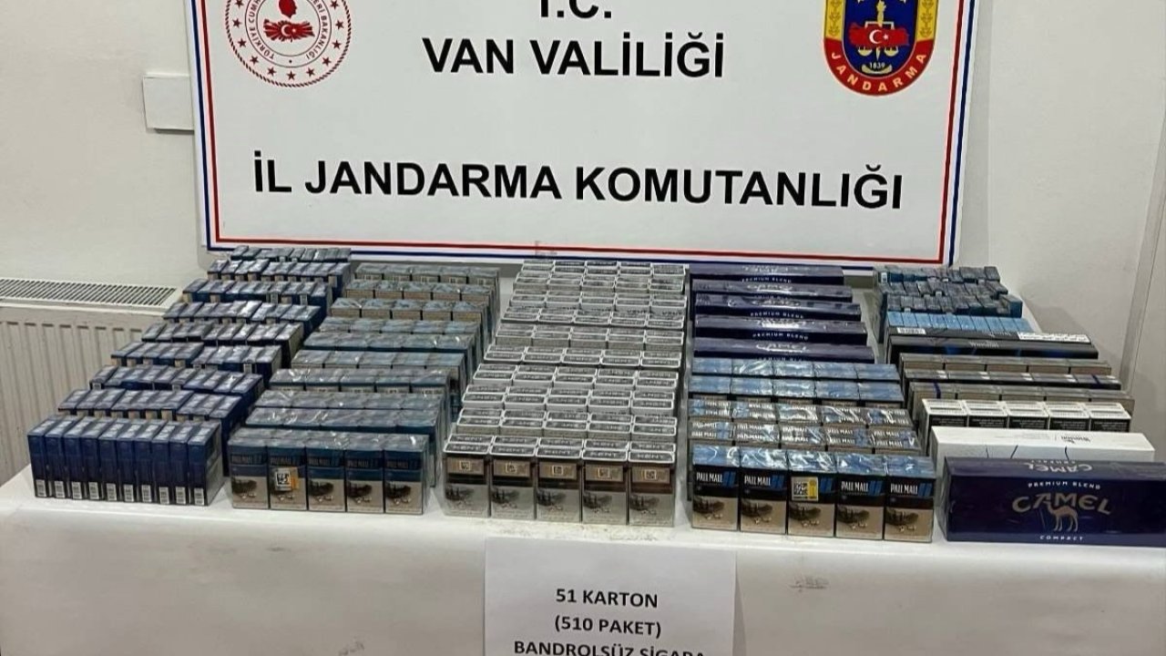 Van’da 510 paket kaçak sigara ele geçirildi