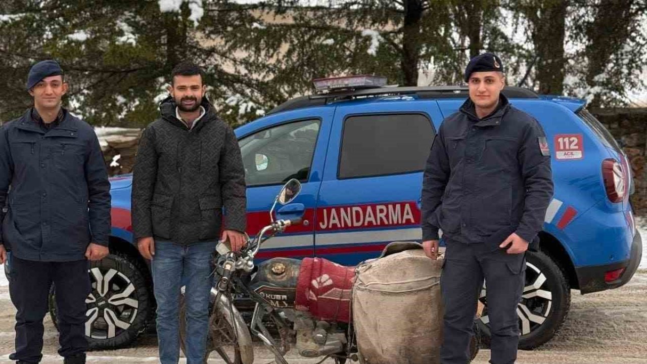 Kırşehir’de çalınan motosikleti jandarma buldu