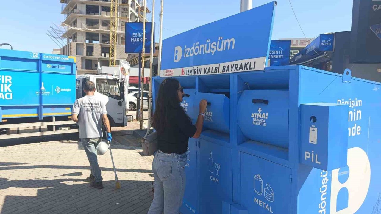 Bayraklı’dan geri dönüşüme 1 yılda 650 ton atık