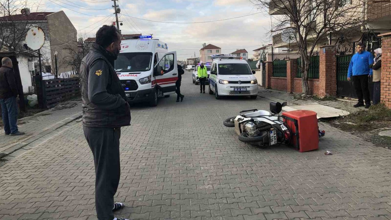 Ergene’de trafik kazası: 1 yaralı