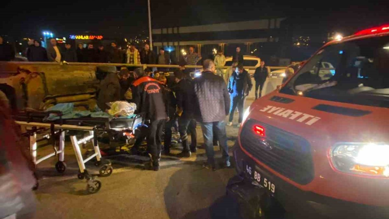 Kahramanmaraş’ta 3 araçlı zincirleme trafik kazası: 5 yaralı