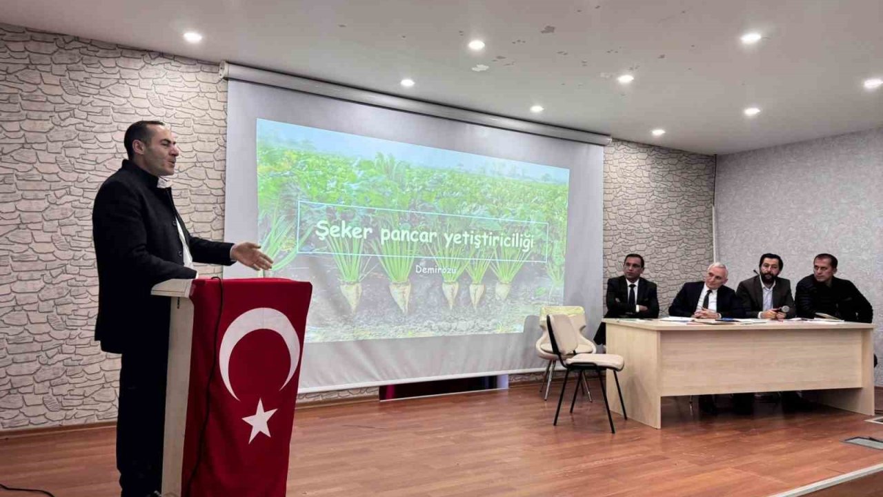 Demirözü’nde pancar çiftçilerinin sorunları toplantıda görüşüldü