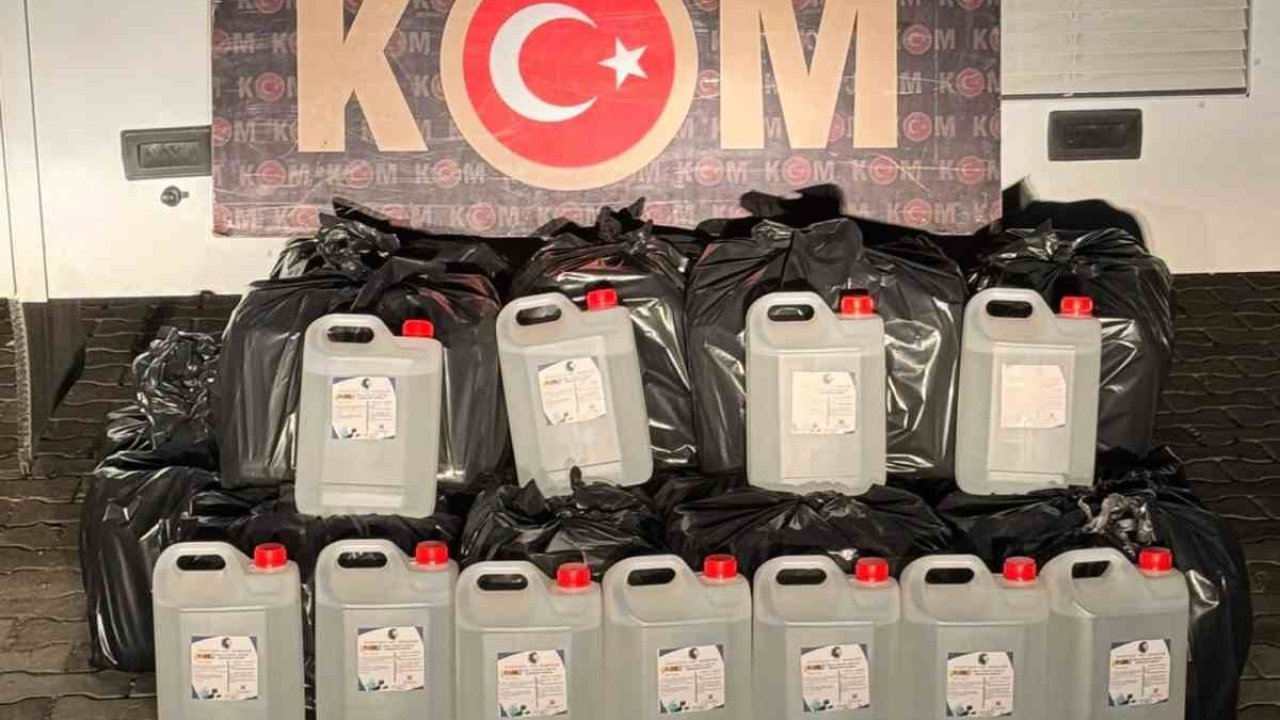 Aydın’da 415 litre etil alkol ele geçirildi