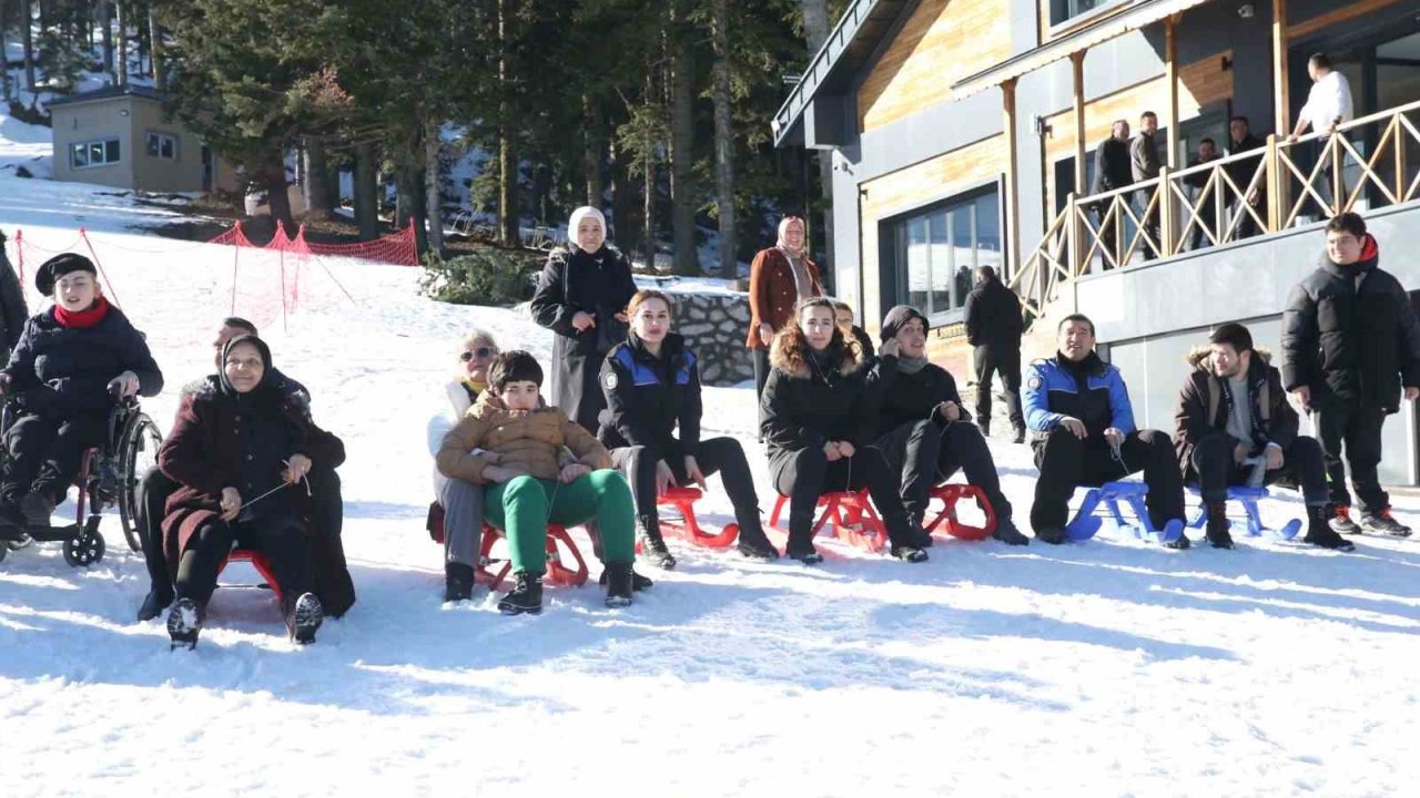 Özel bireyler, Ilgaz Dağı’nda doyasıya eğlendi