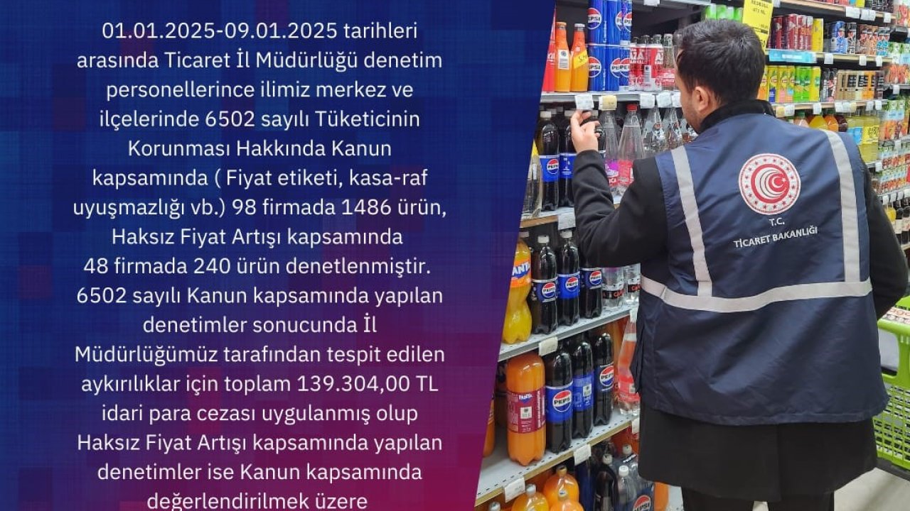 Ticaret İl Müdürlüğü denetimleri sürüyor