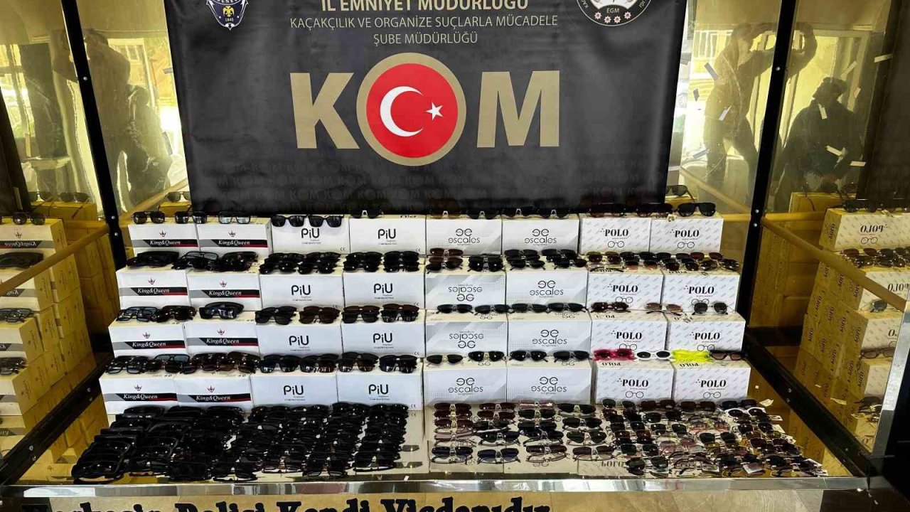 Kocaeli’de 169 bin 680 adet gümrük kaçağı güneş gözlüğü ele geçirildi