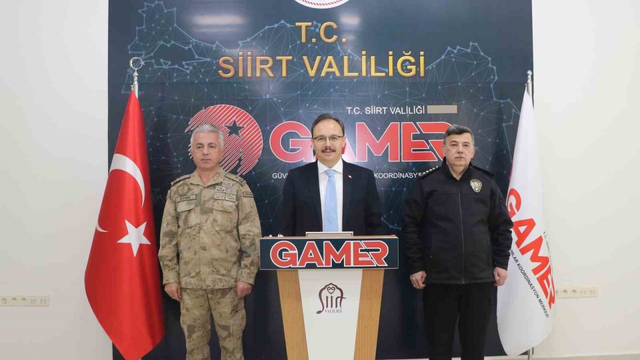 Siirt’te güvenlik ve asayiş değerlendirme toplantısı