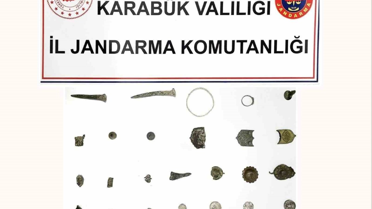 Karabük’te 32 parça tarihi eser ele geçirildi