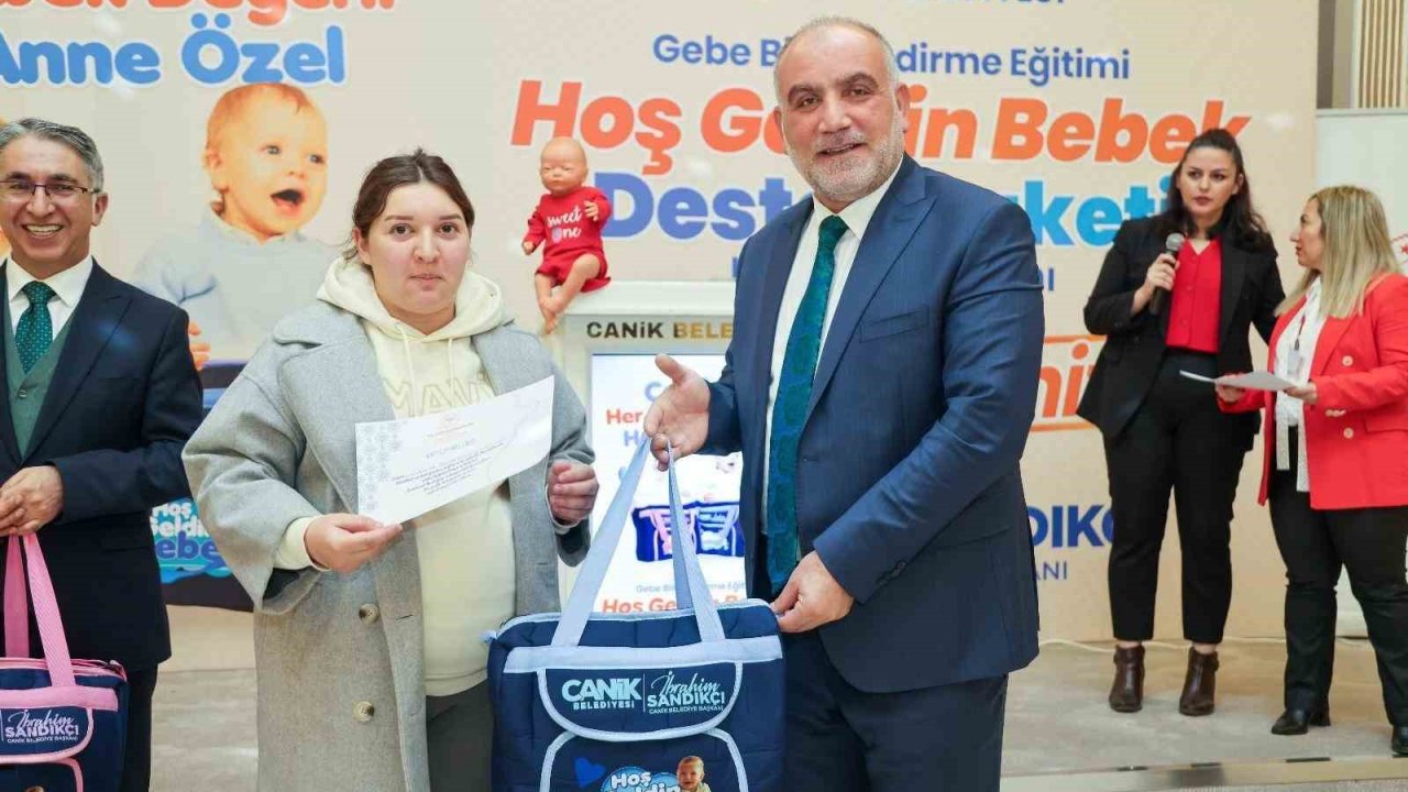 Canik’te anne adaylarına ‘Bebek Destek Paketi’