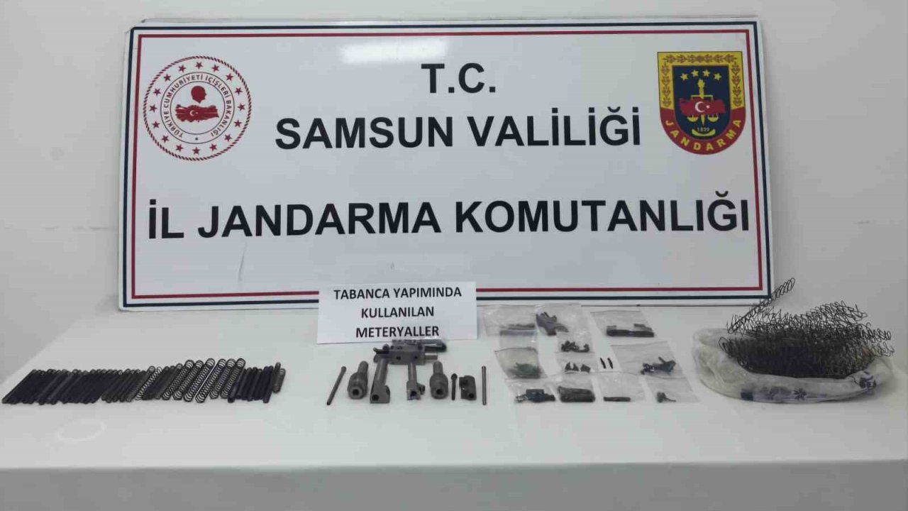 Jandarma ekiplerinden kaçak silah imalathanesine baskın