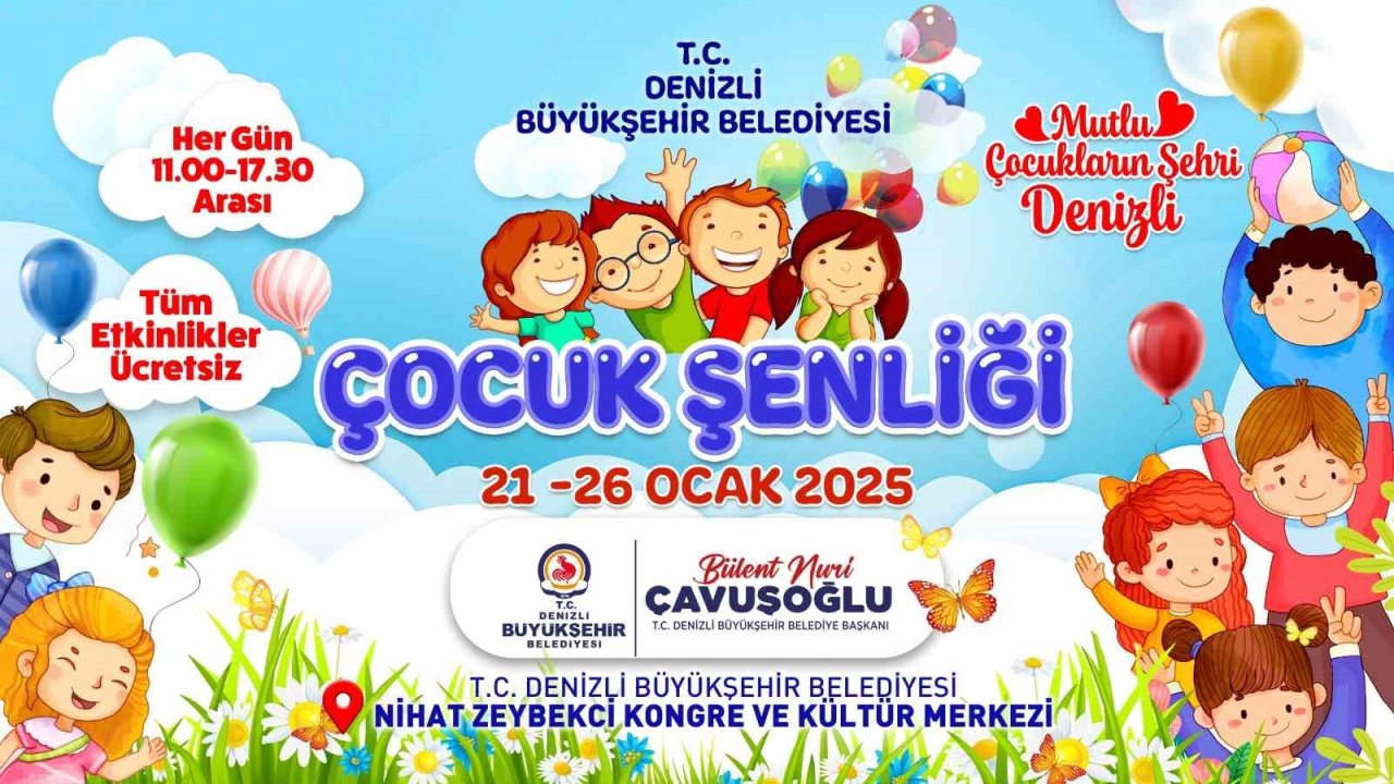 Denizli Büyükşehirden çocuklara şenlik müjdesi