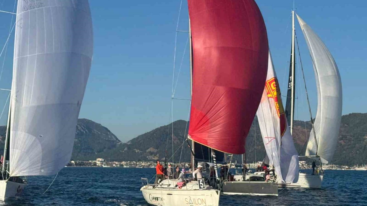 Marmaris’te kış trofesi rüzgarla başladı