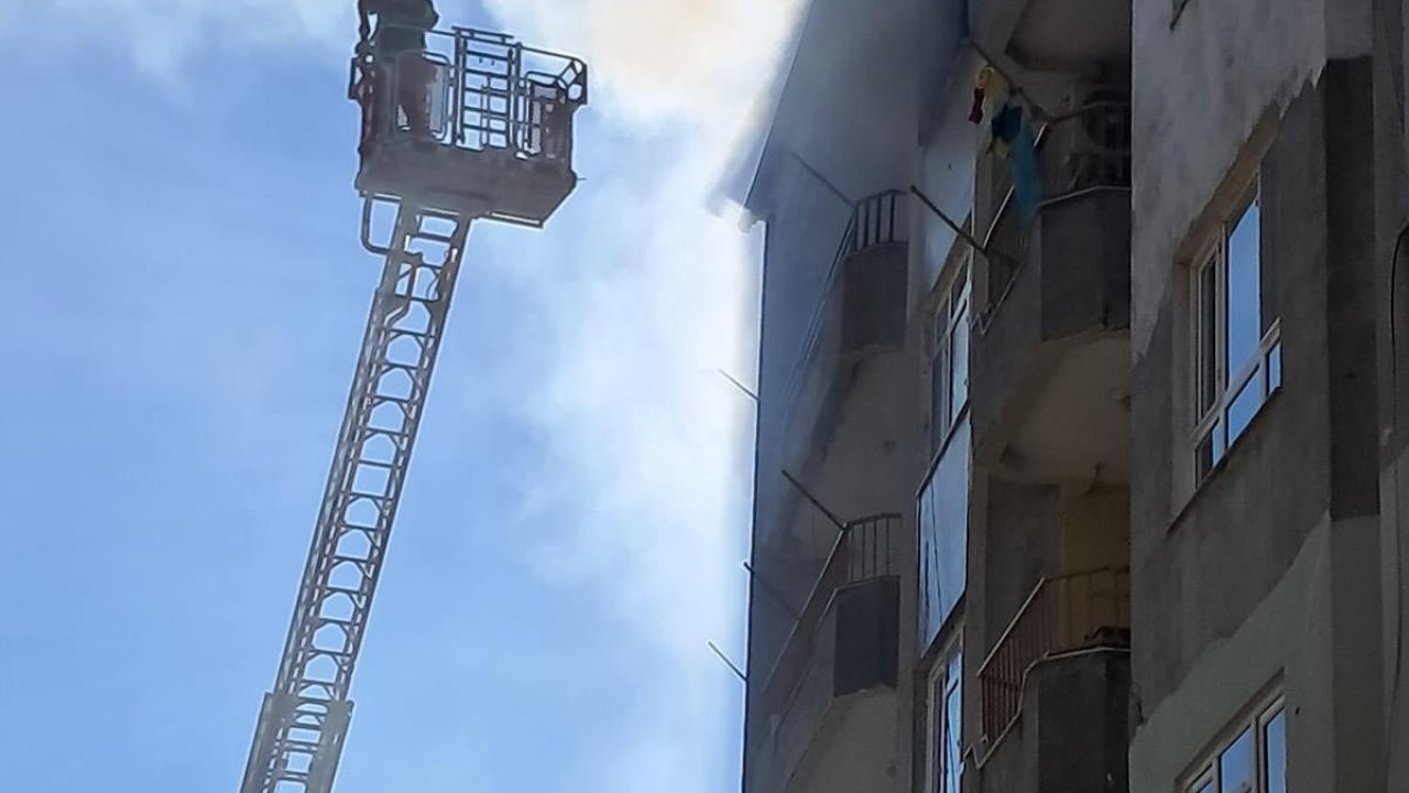 Samandağ’da ev yangını