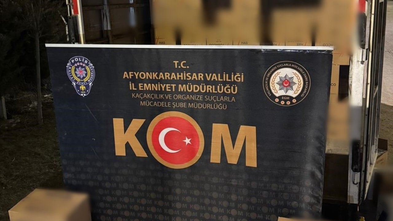 Polis 3 milyon 500 bin adet sahte bandrollü boş makaron ele geçirdi