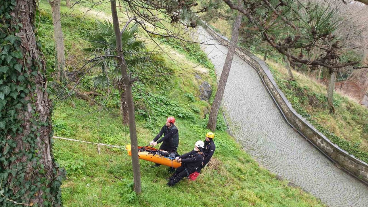 Giresun Kalesi’nde arama-kurtarma eğitim gerçekleştirildi