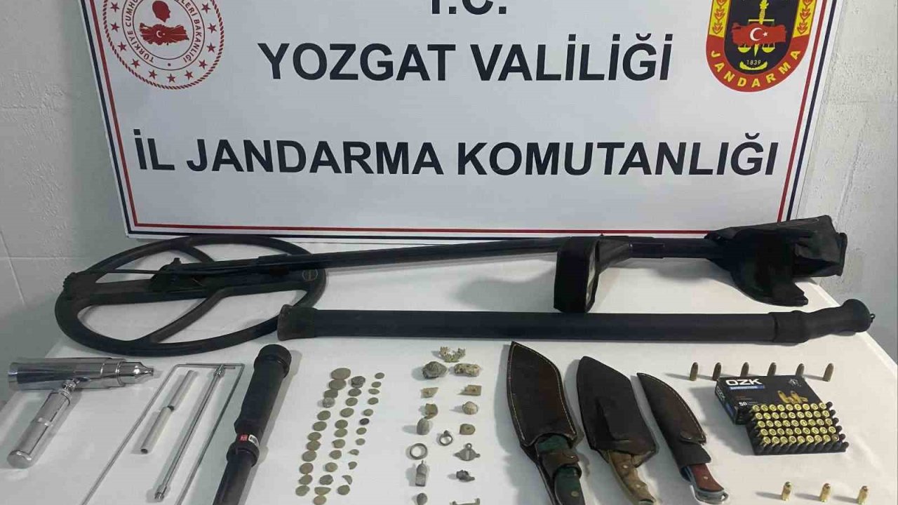 Yerköy’de define ararken yakalandılar